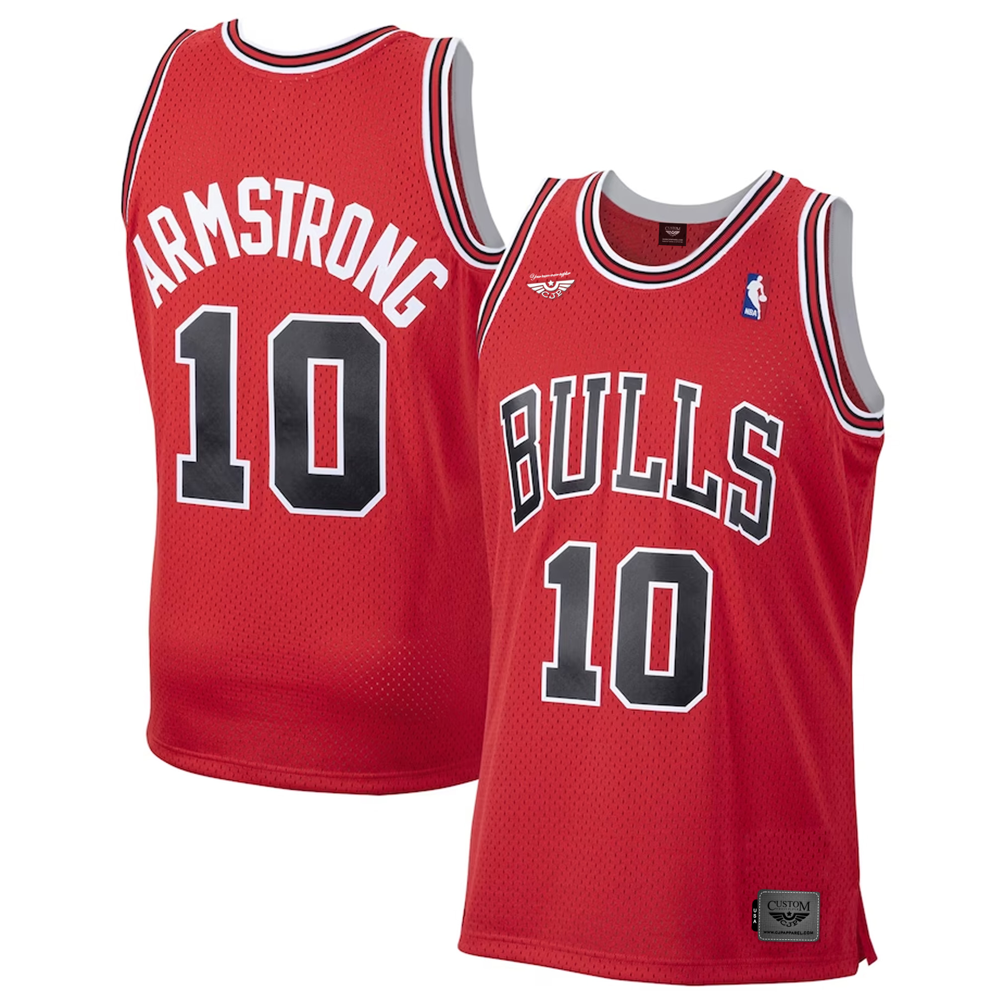 B.J. Armstrong Chicago Bulls Mitchell & Ness Hardwood Classics Swingman Jersey - Scarlet both