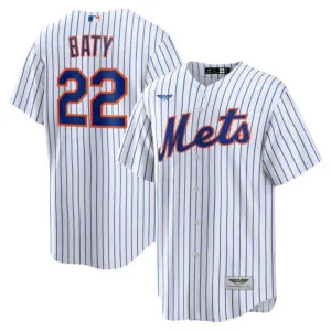 Brett Baty New York Mets CJP Apparel  Player Jersey - White