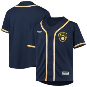 CJP Apparel Navy Milwaukee Brewers MLB Team Jersey