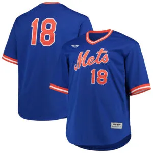 Darryl Strawberry New York Mets CJP Apparel Big & Tall Cooperstown Collection Mesh Batting Practice Jersey - Royal
