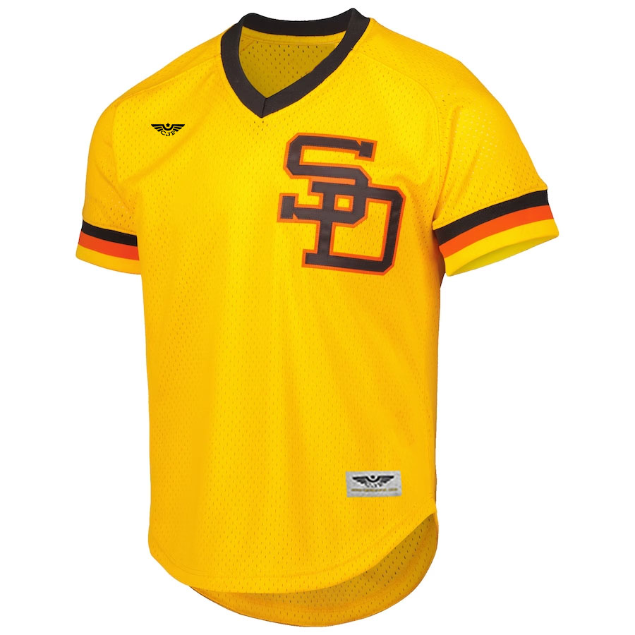 Dave-Winfield-San-Diego-Padres-Mitchell-&-Ness-Cooperstown-Collection-Mesh-Batting-Practice-Jersey---Gold-Furent