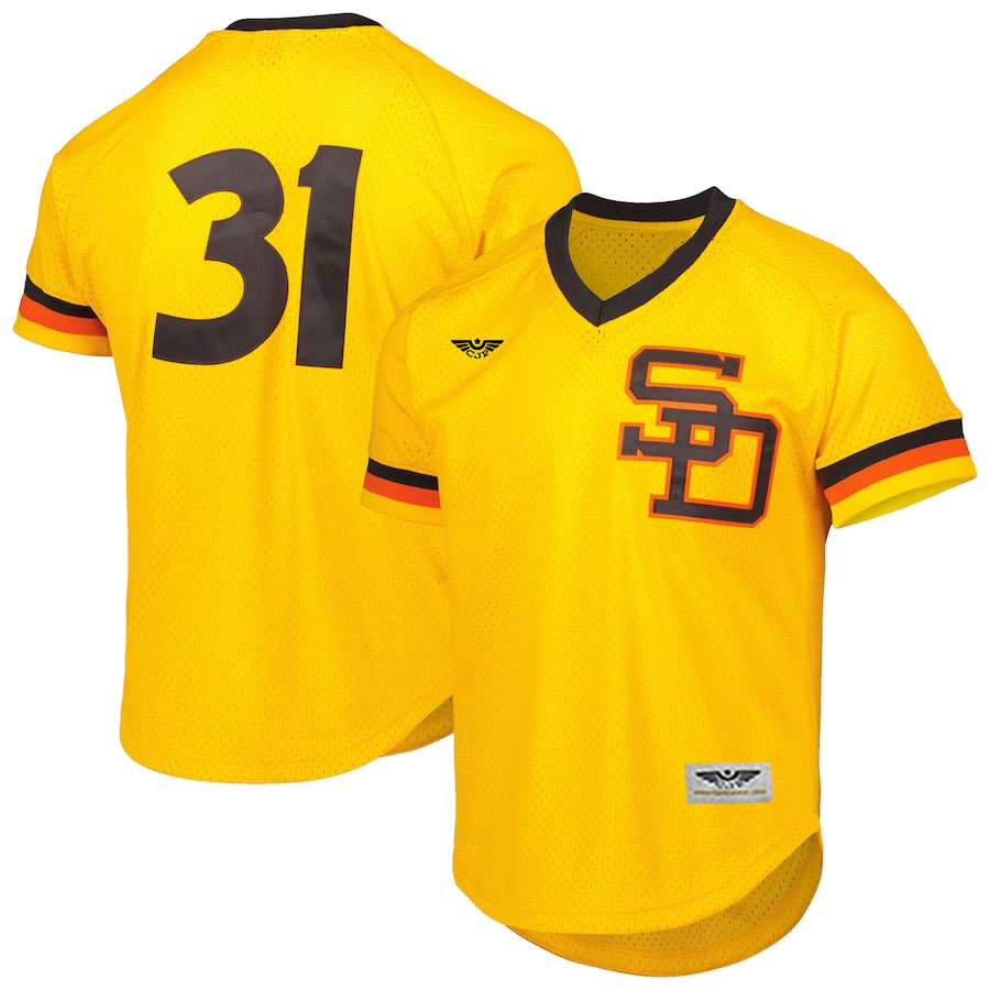 Dave-Winfield-San-Diego-Padres-Mitchell-&-Ness-Cooperstown-Collection-Mesh-Batting-Practice-Jersey---Gold