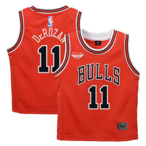 "Chicago Bulls DeMar DeRozan Toddler Swingman Player Jersey - Icon Edition - Red by CJP"