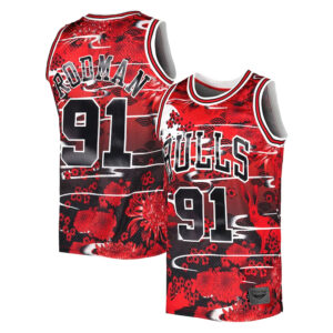CJP Lunar New Year Swingman Jersey - Dennis Rodman Chicago Bulls Red