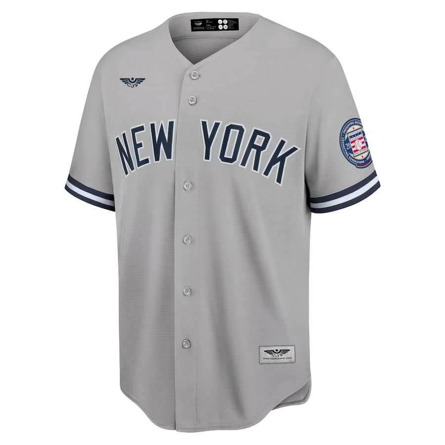 Derek-Jeter-New-York-Yankees-CJP-Apparel-2020-Hall-of-Fame-Induction-New-Jersey---Gray-Furent-Viwe