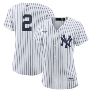 Derek Jeter New York Yankees CJP Apparel Women's Home  Player Jersey - WhiteNavy