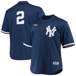 Derek Jeter New York Yankees Mitchell & Ness Big & Tall Batting Practice  Player Jersey - Navy