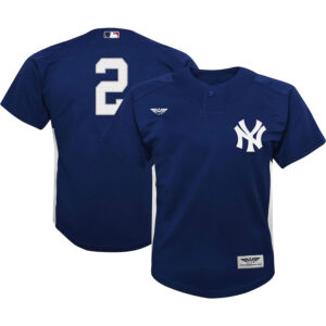 Derek Jeter New York Yankees CJP Apparel Cooperstown Collection Mesh Batting Practice Jersey - Navy