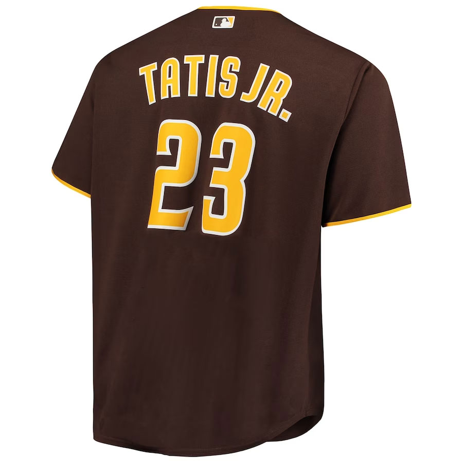 Fernando-Tatis-Jr-San-Diego-Padres-Big-&-Tall-New-Player-Jersey---Brown-Back-Viwe