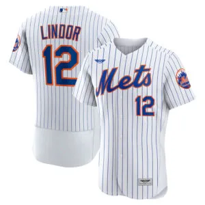 Francisco Lindor New York Mets CJP Apparel Home Pro Player Jersey - White