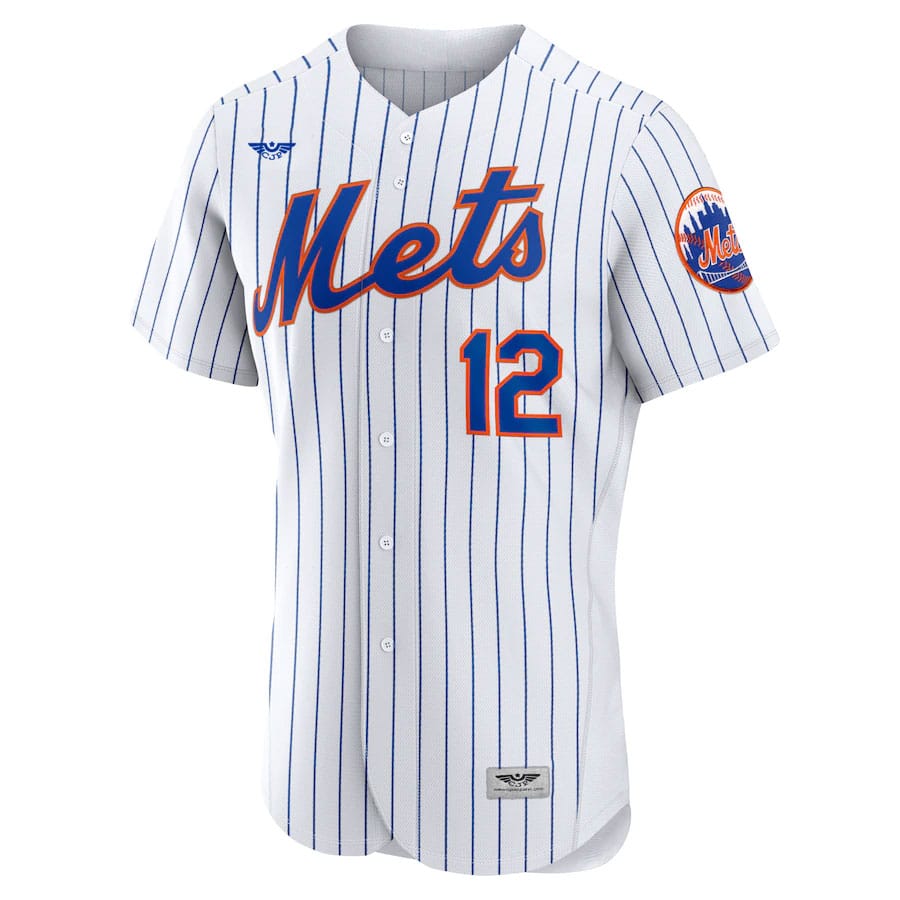 Francisco-Lindor-New-York-Mets-CJP-Apparel-Home-Pro-Player-Jersey---White-Furent-Viwe