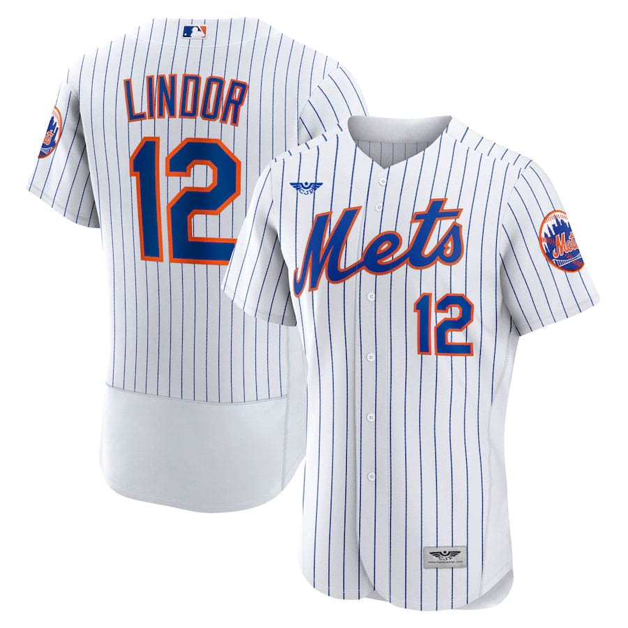 Francisco-Lindor-New-York-Mets-CJP-Apparel-Home-Pro-Player-Jersey---White