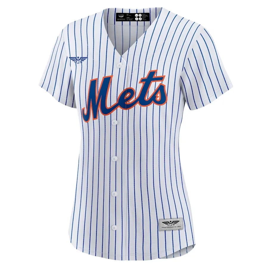 Francisco-Lindor-New-York-Mets-CJP-Apparel-Women's-Home-New-Player-Jersey---White-Furent-Viwe