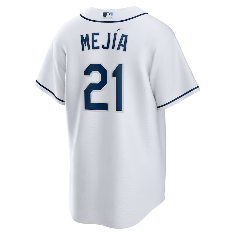 Francisco-Mejía-Tampa-Bay-Rays-CJP-Apparel-Home-New-Player-Jersey---White-Back-Viwe