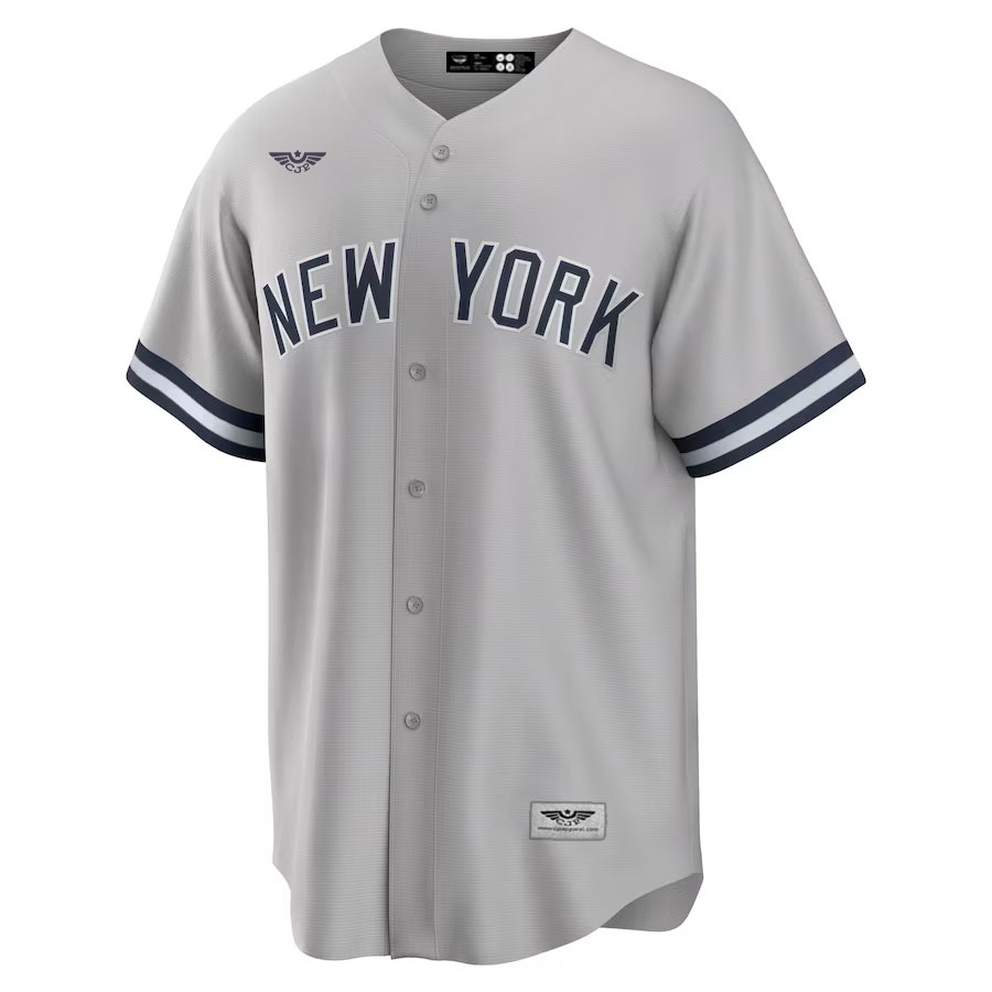 Gerrit-Cole-New-York-Yankees-CJP-Apparel-Road-New-Player-Name-Jersey---Gray-Furent-Viwe