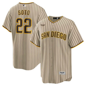 Juan Soto San Diego Padres  CJP Apparel Alternate  Player Jersey - TanBrown