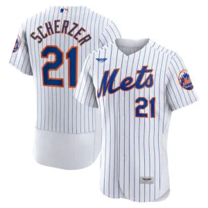 Max Scherzer New York Mets CJP Apparel Home Pro Player Jersey - White
