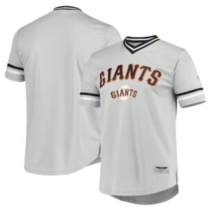 Men's Gray San Francisco Giants  V-Neck Jersey