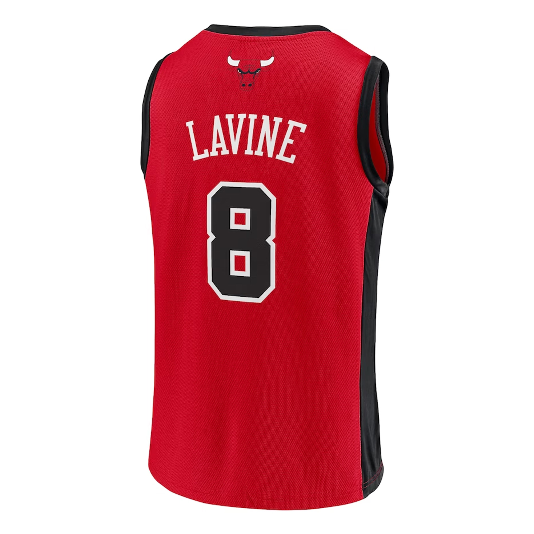 Men's Zach LaVine Red Chicago Bulls Player Jersey bck