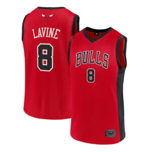 CJP Men's Chicago Bulls Zach LaVine Red Player Jersey