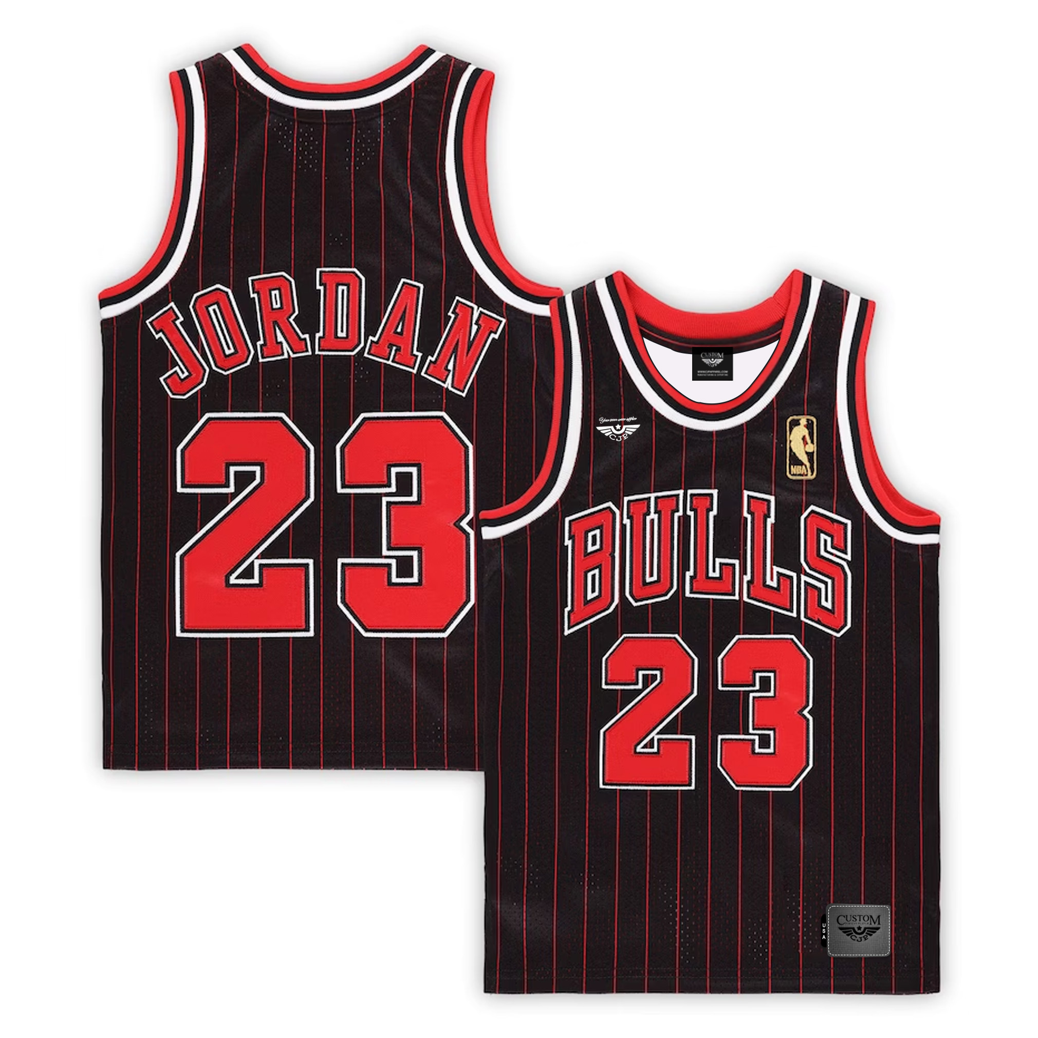Michael Jordan Chicago Bulls Mitchell & Ness Preschool Hardwood Classics Pro Jersey - Black both
