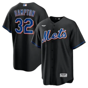 Mike Hampton New York Mets CJP Apparel 2022 Alternate  Player Jersey - Black