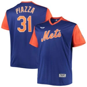 Mike Piazza New York Mets CJP Apparel Collection  Player Jersey - RoyalOrange