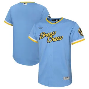 Milwaukee Brewers CJP Apparel 2022 City Connect  Team Jersey - Powder Blue