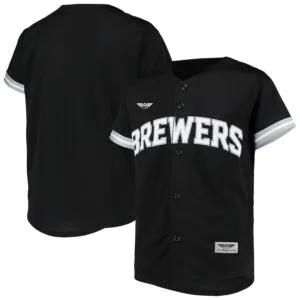 Milwaukee Brewers CJP Apparel  Team Jersey - Black White