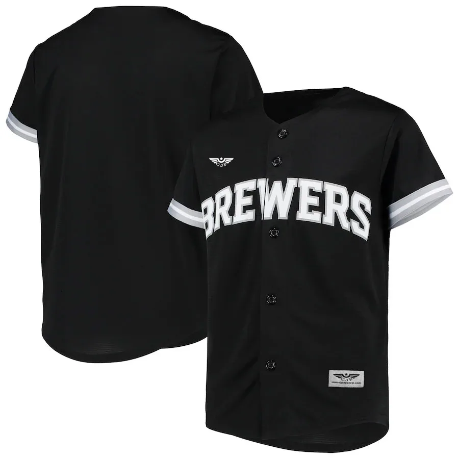 Milwaukee-Brewers-CJP-Apparel-New-Team-Jersey---BlackWhite