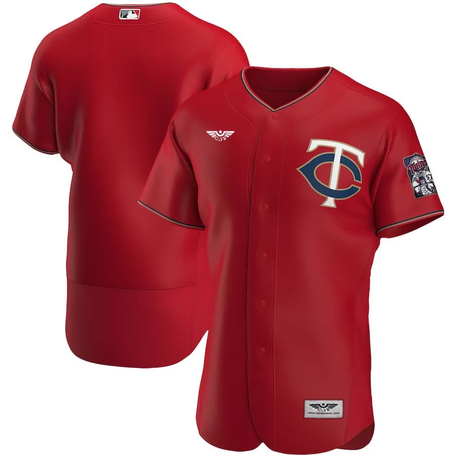 Minnesota-Twins-CJP-Apparel-Alternate-Pro-Team-Jersey---Red