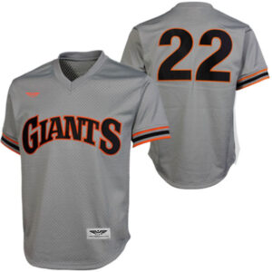 CJP Apparel Will Clark San Francisco Giants 1989 Pro Cooperstown Collection Batting Practice Jersey - Gray