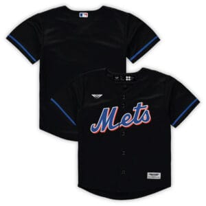 New York Mets CJP Apparel Alternate  Team Jersey - Black
