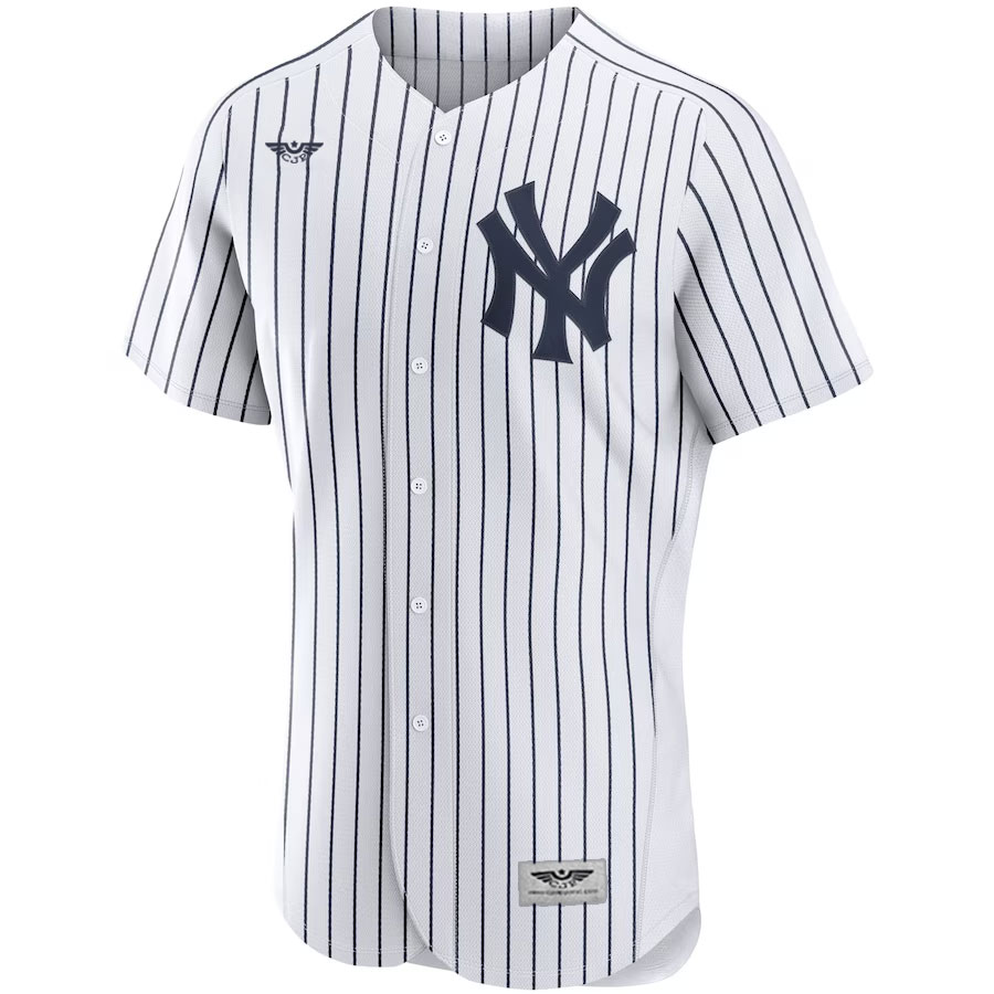 New-York-Yankees-CJP-Apparel-Home-Pro-Team-Jersey---White-Furent-Viwe