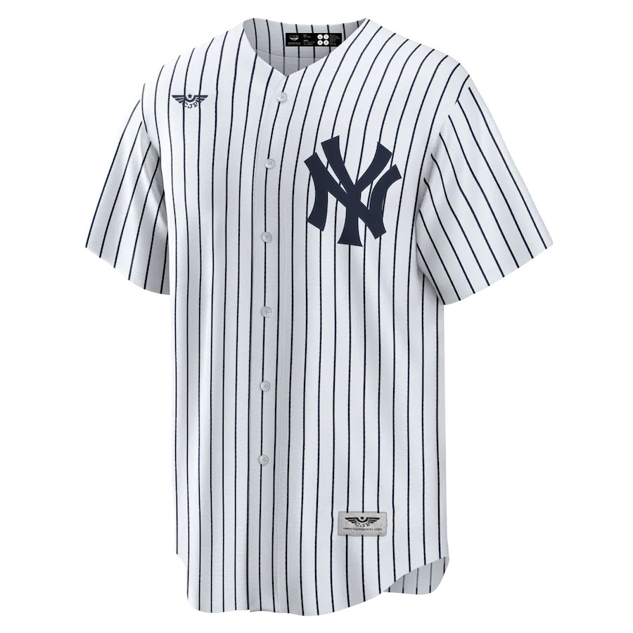 New-York-Yankees-CJP-Apparel-Home-New-Team-Jersey---White-Furent-VIwe