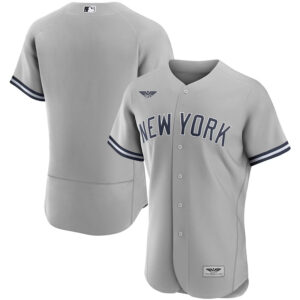 New York Yankees CJP Apparel Road Pro Team Jersey - Gray