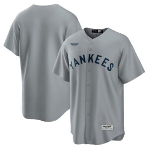 New York Yankees CJP Apparel Road Cooperstown Collection Team Jersey - Gray