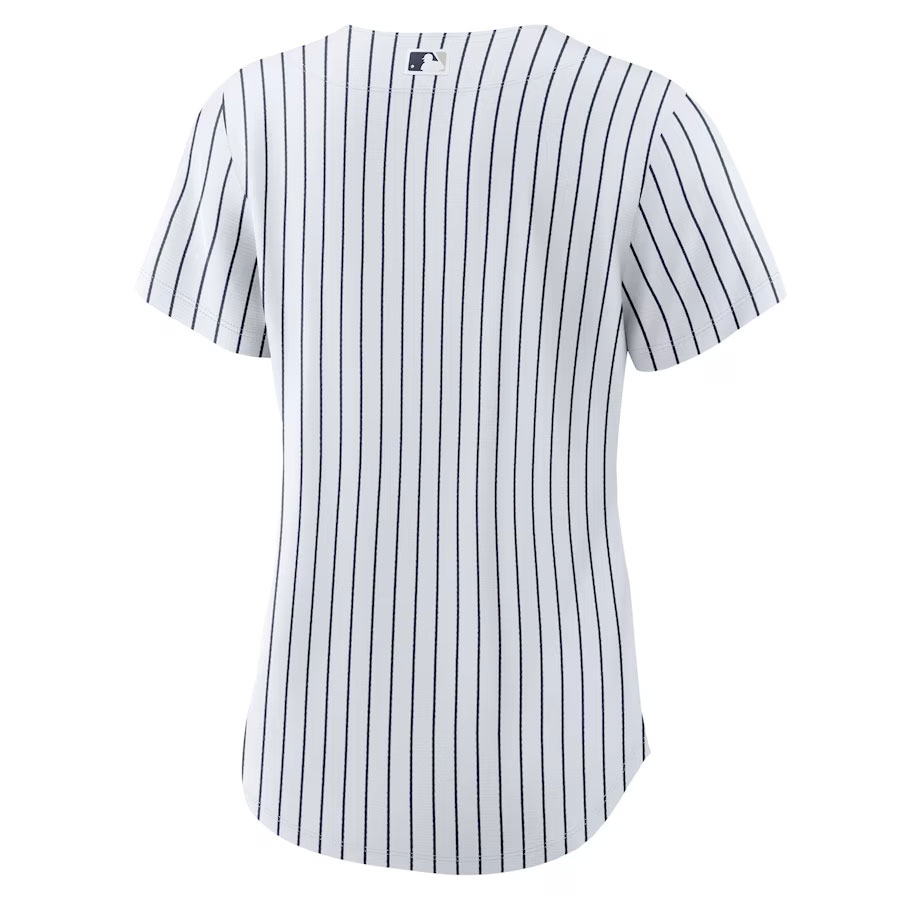 New-York-Yankees-CJP-Apparel-Women's-Home-Blank-New-Jersey---White-Back-Viwe