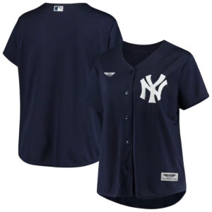 New York Yankees Women's Plus Size Alternate  Team Jersey - Navy