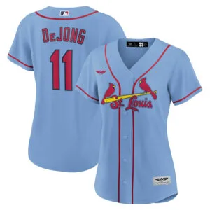 Paul DeJong St. Louis Cardinals  CJP Apparel Women's Alternate  Player Jersey - Light Blue
