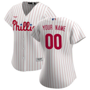 Philadelphia Phillies CJP Apparel Women's Home  Custom Jersey - White