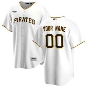 Pittsburgh Pirates CJP Apparel Home  Custom Jersey - White
