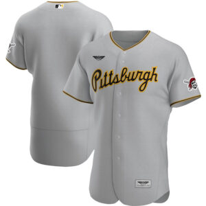 Pittsburgh Pirates CJP Apparel Road Pro Team Jersey - Gray