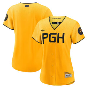 Pittsburgh Pirates CJP Apparel Women's 2023 City Connect  Jersey - Gold
