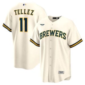 Milwaukee Brewers Cooperstown Mesh Batting Practice Jersey - Royal | Pro Mitchell & Ness Apparel
