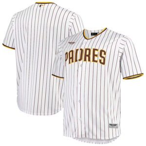 San Diego Padres Big & Tall Home  Team Jersey - WhiteBrown