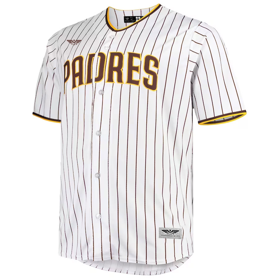 San-Diego-Padres-Big-&-Tall-Home-New-Team-Jersey---WhiteBrown-Furent-Viwe