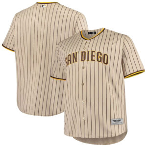 San Diego Padres Big & Tall Road  Team Jersey - Brown