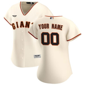 San Francisco Giants  CJP Apparel Women's Home  Custom Jersey - Cream