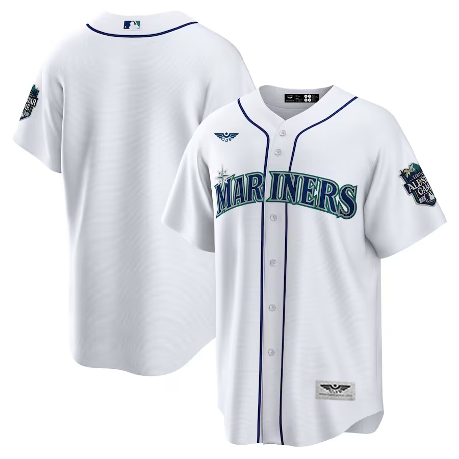 Seattle-Mariners-CJP-Apparel-Home-2023-MLB-All-Star-Game-Patch-New-Player-Jersey---White